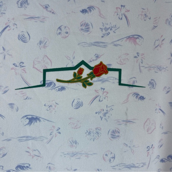 Straight‎ Down Shirt Men’s Medium Short Sleeve Golf Polo Floral AOP Hawaiian - Picture 4 of 10